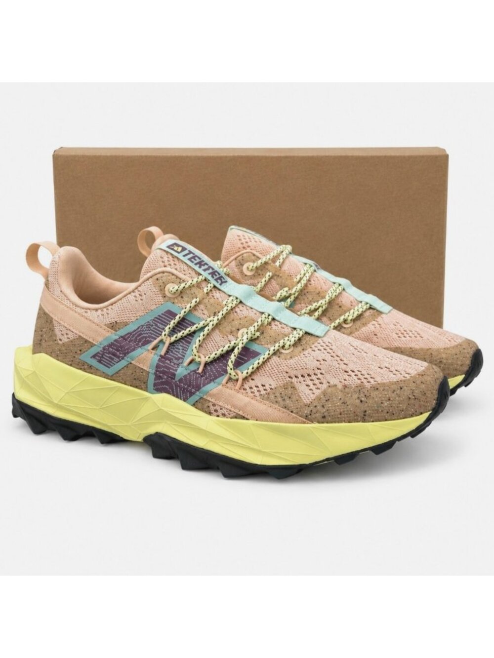 New Balance Women's Athletic Sneakers in Peach, Yellow & Teal